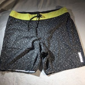 Mens RBX Gray Speckled Print Board Shorts